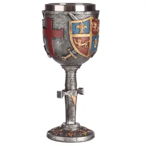 Decorative object chalice chevalierecu &amp; sword Puckator image-3