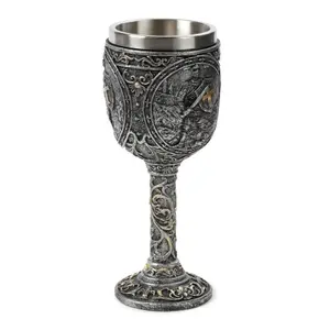 Decorative chalice knight &amp; medieval castle Puckator image-2