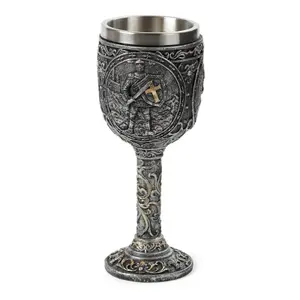 Decorative chalice knight &amp; medieval castle Puckator image-3