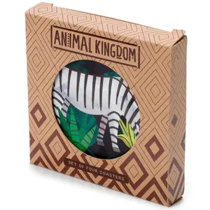 Lot de 4 dessous de verre Royaume Animal Puckator image-1