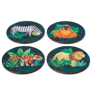 Lot de 4 dessous de verre Royaume Animal Puckator image-0