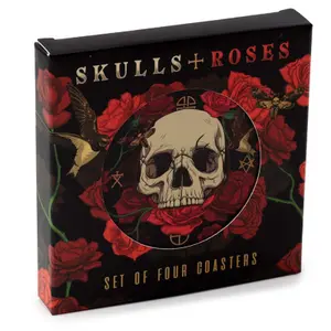 Sottobicchiere Puckator Skull & Roses (x4) image-0