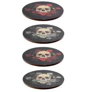 Sottobicchiere Puckator Skull & Roses (x4) image-1