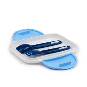 Fiambrera con compartimentos y cubiertos - adoramals highland coo Puckator Bento image-2