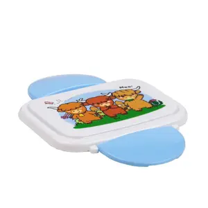 Fiambrera con compartimentos y cubiertos - adoramals highland coo Puckator Bento image-3