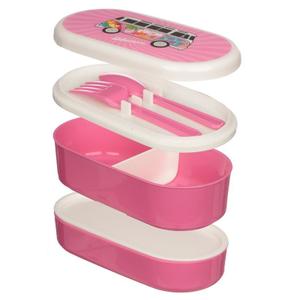 Compartmentalised lunch box - VW T1 Van Bus Combi Summer Love Puckator Bento image-5