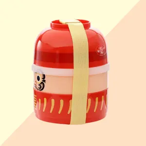 Round compartmentalized lunch box - Japanese daruma Puckator Bento image-3