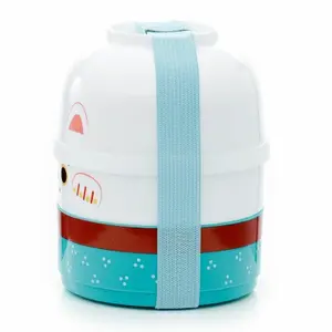 Okrągły lunch box z przegródkami maneki neko - szczęśliwy kot Puckator Bento image-2