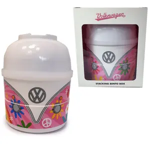 Fiambrera apilable Puckator Volkswagen VW T1 Camper Bus Summer Love image-0