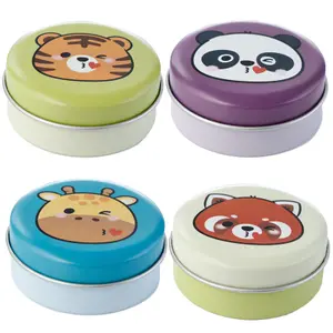 Wild animals tin box lip balm Puckator image-0