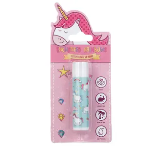 Enchanted Rainbow Unicorn Cotton Candy Lip Balm Stick Puckator image-0