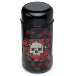 Lunch box en acier Inoxydable avec Couvert Crâne Puckator Skulls & Roses image-0