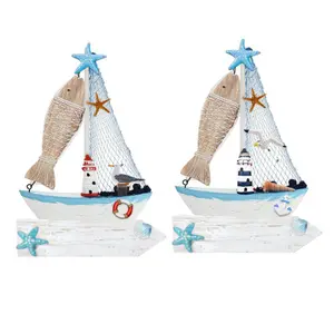 3d-Souvenirmagnet - Panel Segelboot und Fisch Puckator image-0