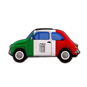 Calamita bandiera italiana Puckator PVC Fiat 500 image-0