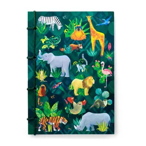 Bloc de notas A5 en papel piedra - animal kingdom royaume animal Puckator image-1