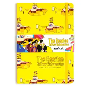 Bloc de notas A5 en papel reciclado - the beatles yellow submarine Puckator image-0