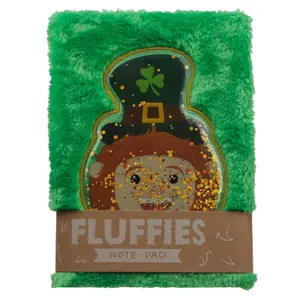 Großer, plüschiger Notizblock fluffies leprechaun Puckator image-0