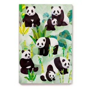 Blocco note A5 in carta riciclata - panda kingdom Puckator image-2