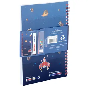 Astuccio e taccuino con rilegatura a spirale Puckator Game Over image-6