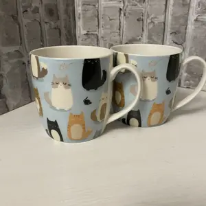 Mug porcelaine tendre chat Puckator image-0