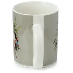 Porcelain mug kim haskins cat in plant pot Puckator image-4