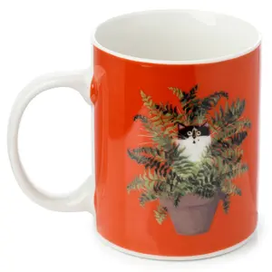 Tazza in porcellana kim haskins gatto in vaso per piante Puckator image-0