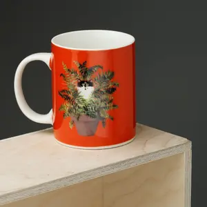 Tazza in porcellana kim haskins gatto in vaso per piante Puckator image-1