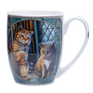 Tazza in porcellana lisa parker gatto purrlock holmes Puckator image-0