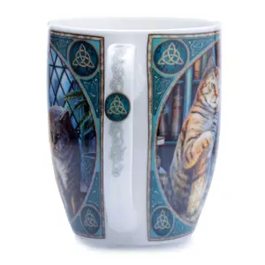 Tazza in porcellana lisa parker gatto purrlock holmes Puckator image-2