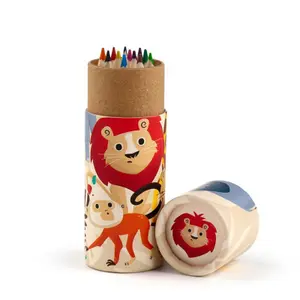 Colored pencil pot zooniverse animals Puckator (x12) image-4