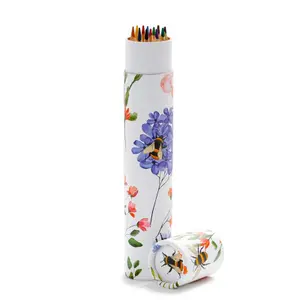 Stor krukke med 12 farveblyanter Puckator Nectar Meadows image-6
