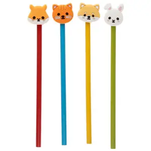 Pencil with decorative pvc tip animals Puckator Adoramals image-0