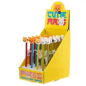 Pencil with decorative pvc tip animals Puckator Adoramals image-2