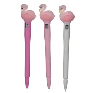 Bolígrafo LED de mina fina - flamenco rosa Puckator image-1