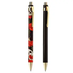 Stylo Puckator Skulls & Roses (x2) image-1