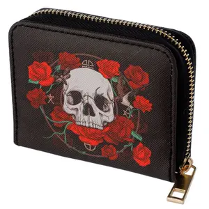 Astuccio Puckator Skulls and Roses Wallet Purse image-2