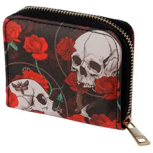 Astuccio Puckator Skulls and Roses Wallet Purse image-5