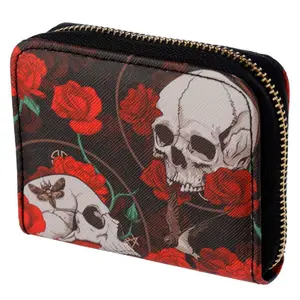 Astuccio Puckator Skulls and Roses Wallet Purse image-4
