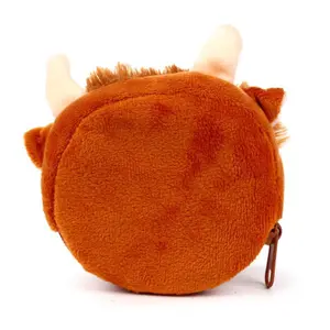 Porte-monnaie peluché highland coo cow Puckator image-4