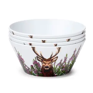 Schüssel aus recyceltem Kunststoff Puckator Wild Stag - Cerf (x4) image-4