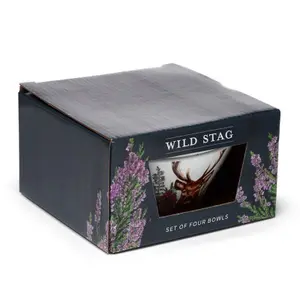 Schüssel aus recyceltem Kunststoff Puckator Wild Stag - Cerf (x4) image-6
