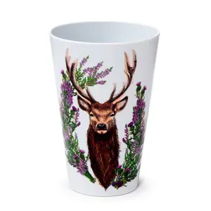 Vaso de picnic de plástico Puckator Wild Stag - Cerf (x4) image-0