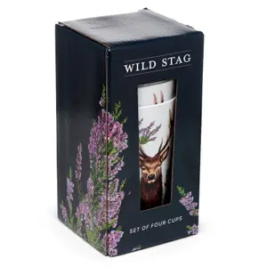 Vaso de picnic de plástico Puckator Wild Stag - Cerf (x4) image-5