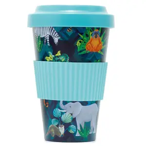 Mug de voyage plastique Recyclé rPET Animal Kingdom Royaume Animal Puckator image-0