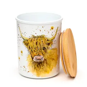Förvaringskruka Puckator Jan Pashley Highland Coo Cow (x2) image-3