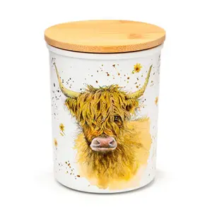 Förvaringskruka Puckator Jan Pashley Highland Coo Cow (x2) image-1