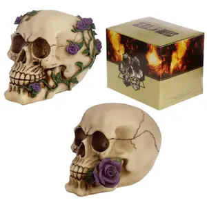 Rose decoration skull Puckator image-0