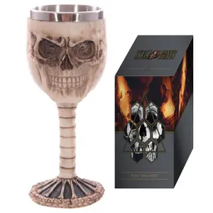 Decorative object skull &amp; spine chalice Puckator image-3