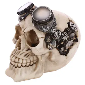 Decorative skull with steampunk glasses Puckator image-1