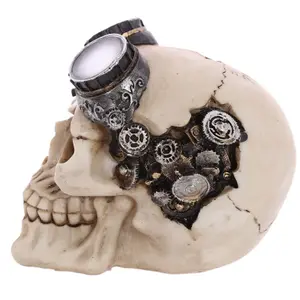 Decorative skull with steampunk glasses Puckator image-2